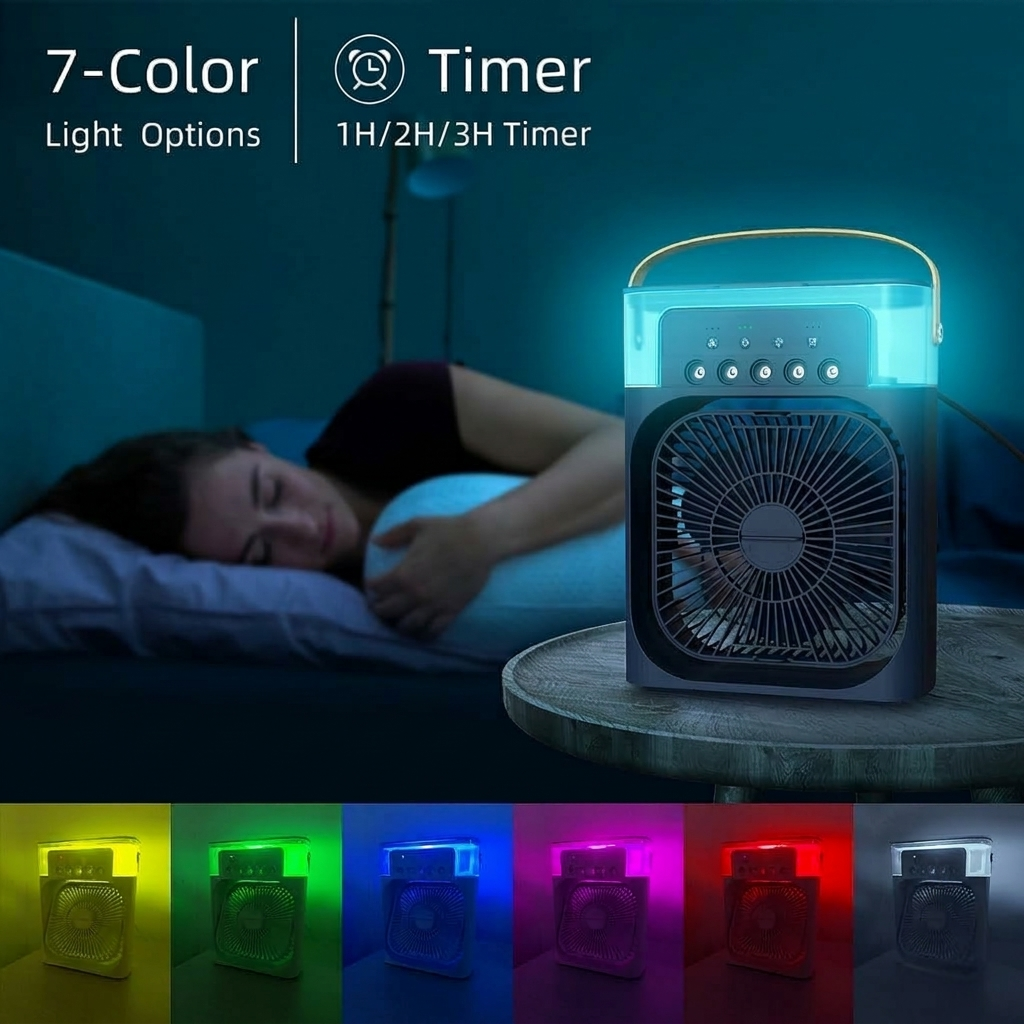 Portable Air cooler Table fan with humidifier